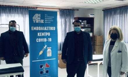 Επίσκεψη του Δημάρχου Αβδήρων στο εμβολιαστικό κέντρο Covid -19 του Κέντρου Υγείας Αβδήρων