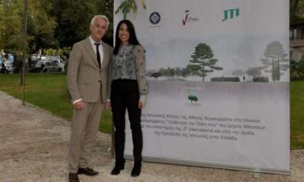 Ο Δήμαρχος Ξάνθης στην τελετή εναπόθεσης του θεμέλιου λίθου του Iαπωνικού Kήπου στην Αθήνα