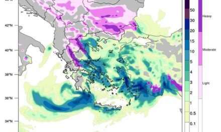 Κακοκαιρία Διομήδης: Συνεχίζονται τα έντονα φαινόμενα την Τρίτη  11/01 – Επεκτείνονται οι χιονοπτώσεις σε περιοχές με χαμηλό υψόμετρο