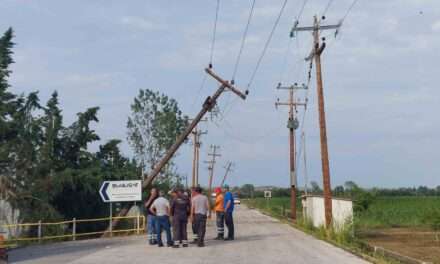 Ενέργειες για την αποκατάσταση ζημιών από την καταιγίδα στον Δήμο Τοπείρου